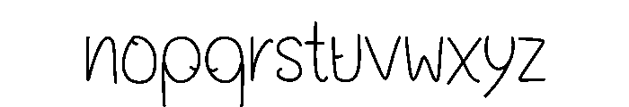 Bhisma Font LOWERCASE