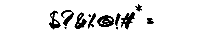 Bhitte Glossi Font OTHER CHARS