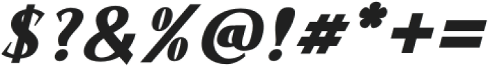 Bhattary Italic Black otf (900) Font OTHER CHARS