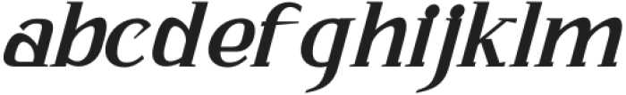 Bhattary Italic Bold otf (700) Font LOWERCASE