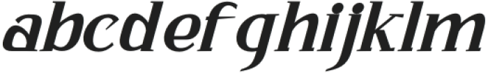 Bhattary Italic Extra Bold otf (700) Font LOWERCASE