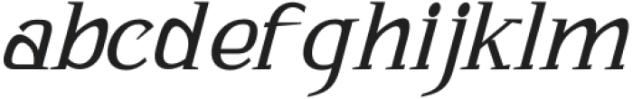 Bhattary Italic Light otf (300) Font LOWERCASE