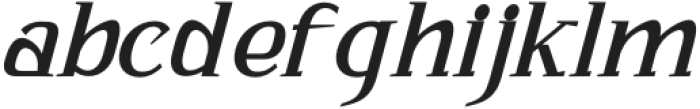 Bhattary Italic Medium otf (500) Font LOWERCASE