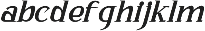 Bhattary Italic Semi Bold otf (600) Font LOWERCASE