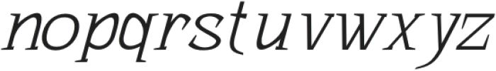 Bhattary Italic Thin otf (100) Font LOWERCASE
