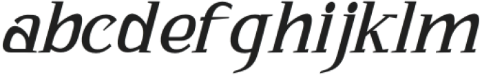 Bhattary-Italic otf (400) Font LOWERCASE
