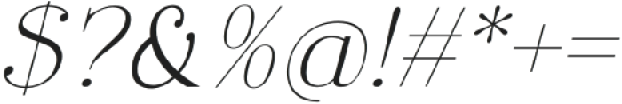 Bhinacle Italic otf (400) Font OTHER CHARS