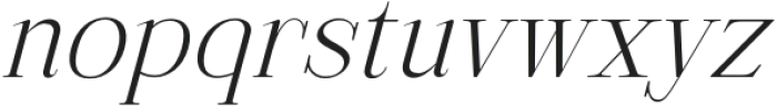 Bhinacle Italic otf (400) Font LOWERCASE