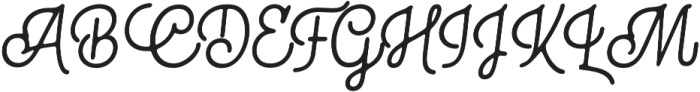 Bhontage  Italic otf (400) Font UPPERCASE