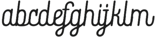 Bhontage  Italic otf (400) Font LOWERCASE