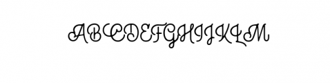 Bhontage Script OTF Font UPPERCASE