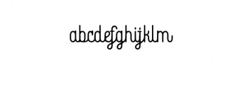 Bhontage Script OTF Font LOWERCASE