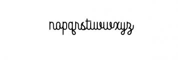 Bhontage Script OTF Font LOWERCASE