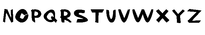 Bhana Regular Font UPPERCASE