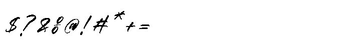 Bhaltron Italic Font OTHER CHARS