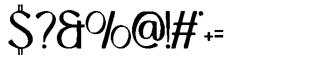 Bharvati Ink Bleed Font OTHER CHARS