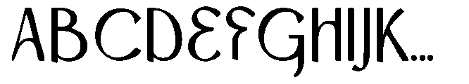 Bharvati Ink Bleed Font UPPERCASE