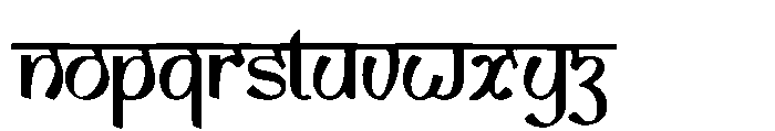 Bharvati Ink Bleed Font LOWERCASE