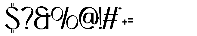 Bharvati Regular Font OTHER CHARS