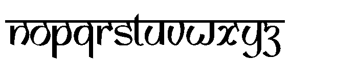 Bharvati Regular Font LOWERCASE