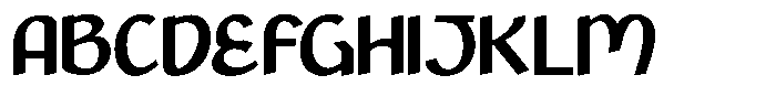 Bhaswari Font UPPERCASE