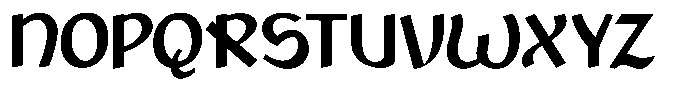 Bhaswari Font UPPERCASE