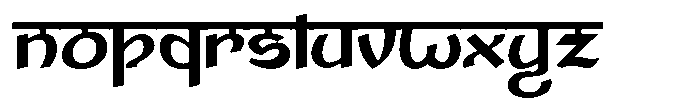 Bhaswari Font LOWERCASE