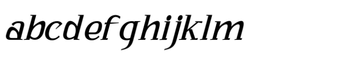 Bhatary Italic Font LOWERCASE
