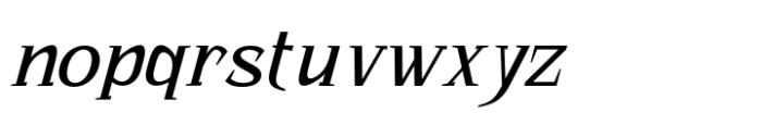 Bhatary Italic Font LOWERCASE
