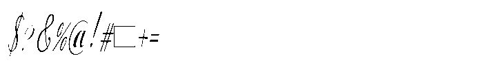 Bheiaga Condensed Slant Font OTHER CHARS