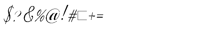 Bheiaga Expanded Slant Font OTHER CHARS