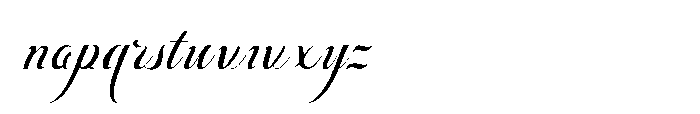 Bheiaga Expanded Slant Font LOWERCASE