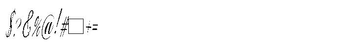 Bheiaga Extra Condensed Slant Font OTHER CHARS