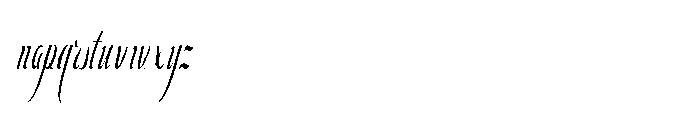 Bheiaga Extra Condensed Slant Font LOWERCASE
