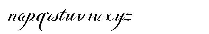 Bheiaga Extra Expanded Slant Font LOWERCASE