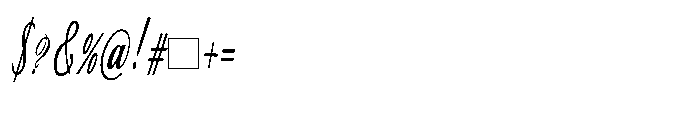 Bheiaga Grade Condensed Slant Font OTHER CHARS
