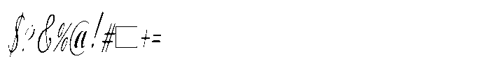 Bheiaga Soft Condensed Slant Font OTHER CHARS