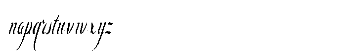 Bheiaga Soft Condensed Slant Font LOWERCASE