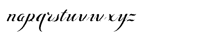 Bheiaga Soft Extra Expanded Slant Font LOWERCASE