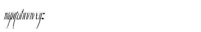 Bheiaga Soft Ultra Condensed Slant Font LOWERCASE