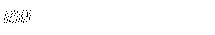 Bheiaga Ultra Condensed Slant Font OTHER CHARS