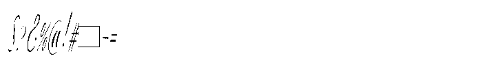 Bheiaga Ultra Condensed Slant Font OTHER CHARS
