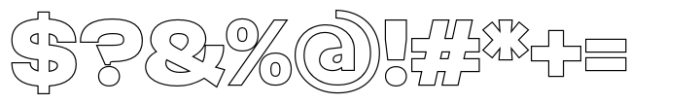 Bheltyne Outline Regular Font OTHER CHARS