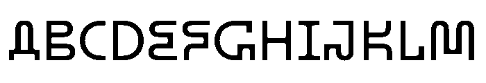 BHV Medium Instance Font UPPERCASE