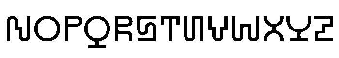 BHV Medium Instance Font UPPERCASE