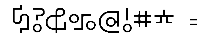 BHV Regular Instance Font OTHER CHARS