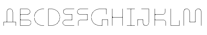BHV Thin Instance Font UPPERCASE