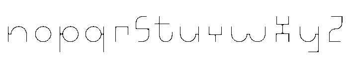 BHVGrotesque Thin Font LOWERCASE