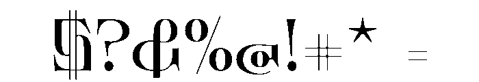 BHVSerif Display Font OTHER CHARS