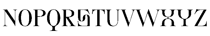 BHVSerif Display Font UPPERCASE